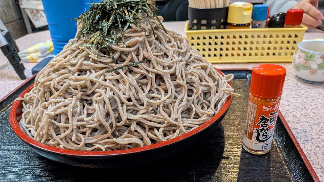 年越しそばを食べに☆名古屋デカ盛りの聖地吉野屋さんへ ざるそば大盛り3.2kg 食べ納め