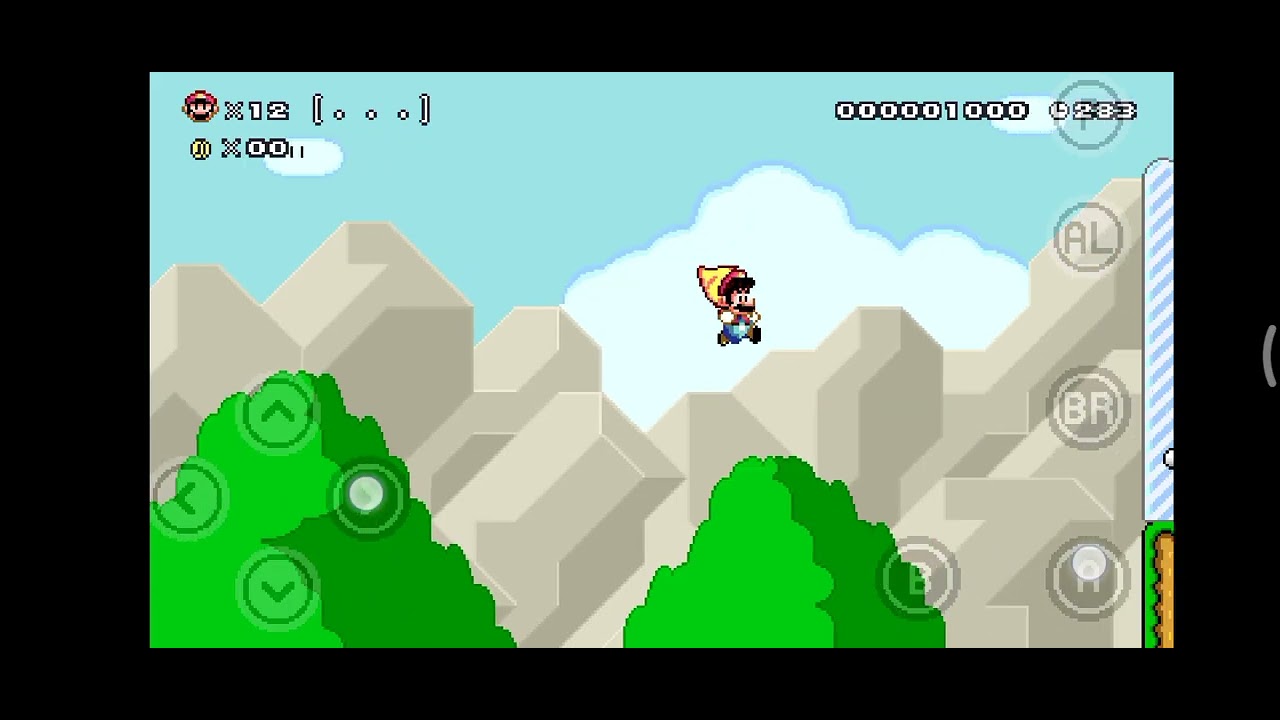 Por primera vez jugando el desafío Super Mario de Mario maker world engine