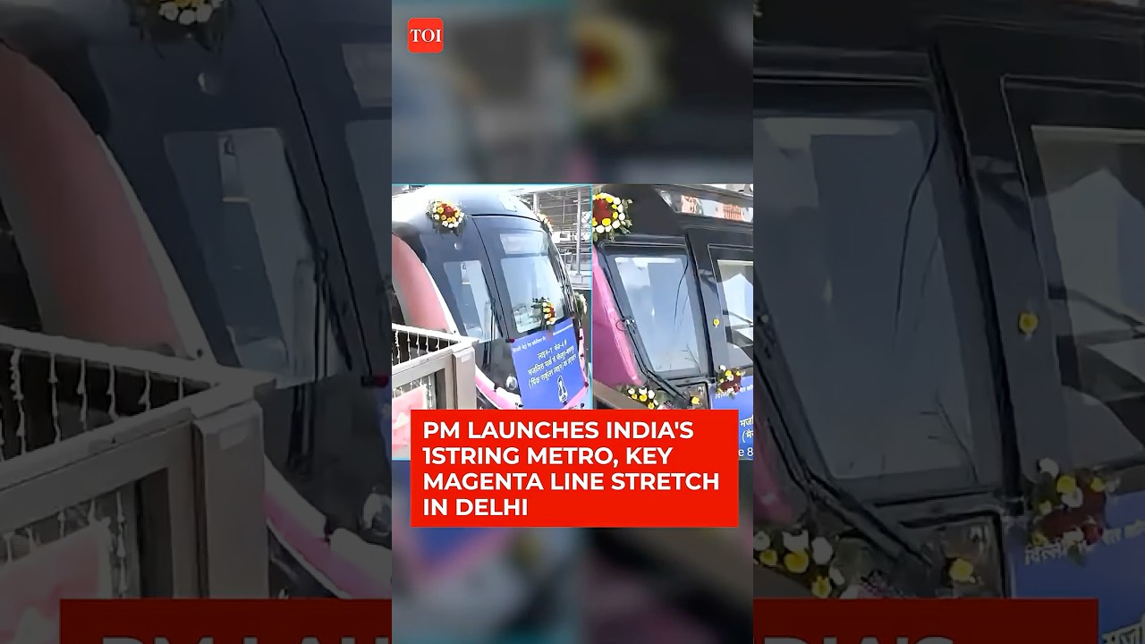 PM Modi Inaugurates Two New Delhi Metro Corridors On Magenta Line And Pink Line