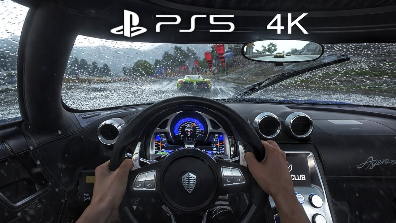 Koenigsegg Agera R - POV Driving in Heavy Rain in Driveclub PS5 Gameplay