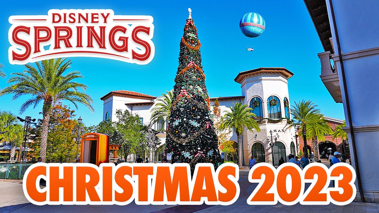 Disney Springs Christmas 2023 Walkthrough at Walt Disney World [4K POV]