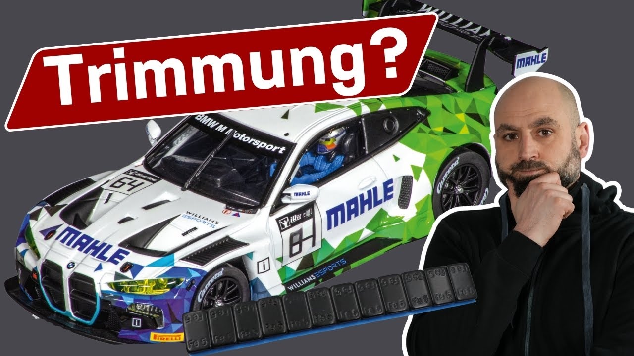 Wohin mit dem Trimmgewicht im Carrera Digital 124 BMW M4 GT3