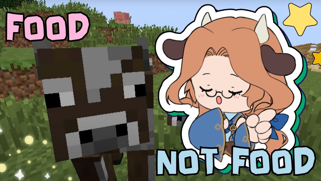 【Minecraft】Ethical eating of minecraft cows【Alicja Da Lontano | Globie Gen 2 Solstia】