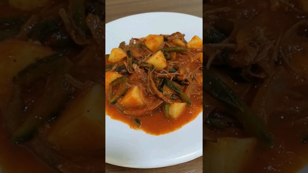 Exquisito GUISO 👉Deshebrada  de  RES con papas !🥔