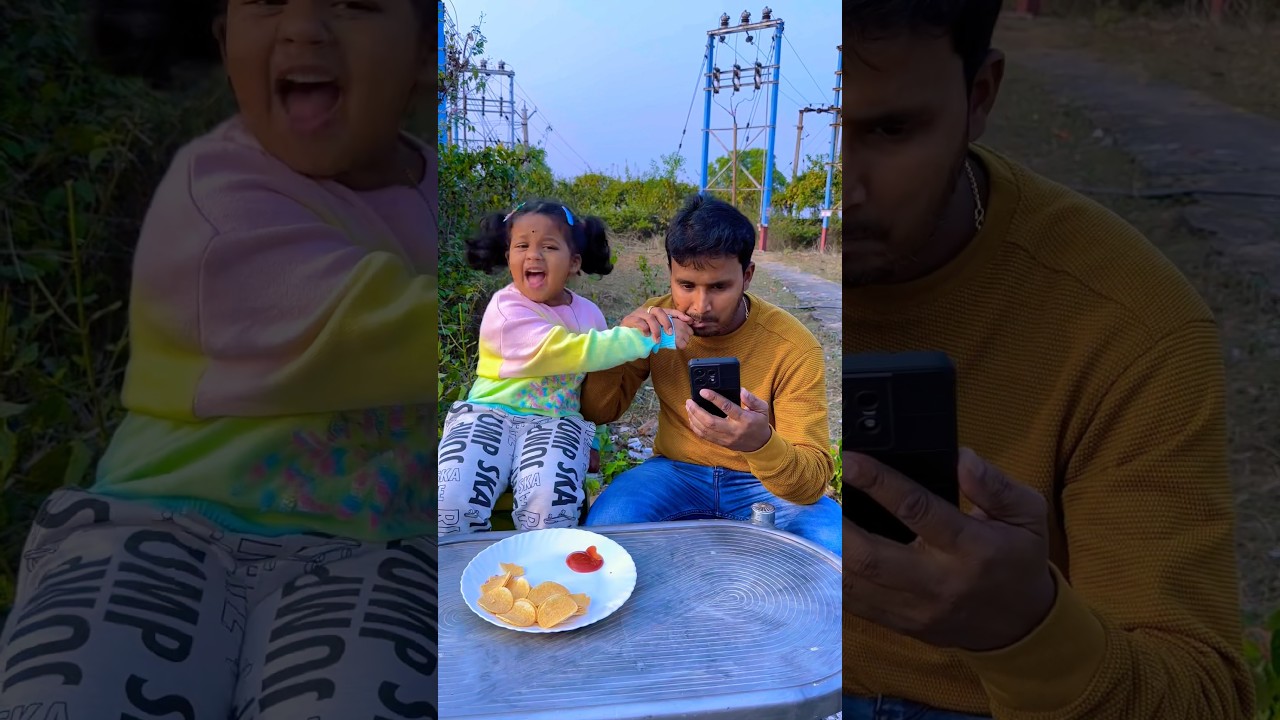 Papa Chips Prank On Daughter 🍟🥫🥰🤪#mistihappylifestyle #shorts #viral #trending #funny