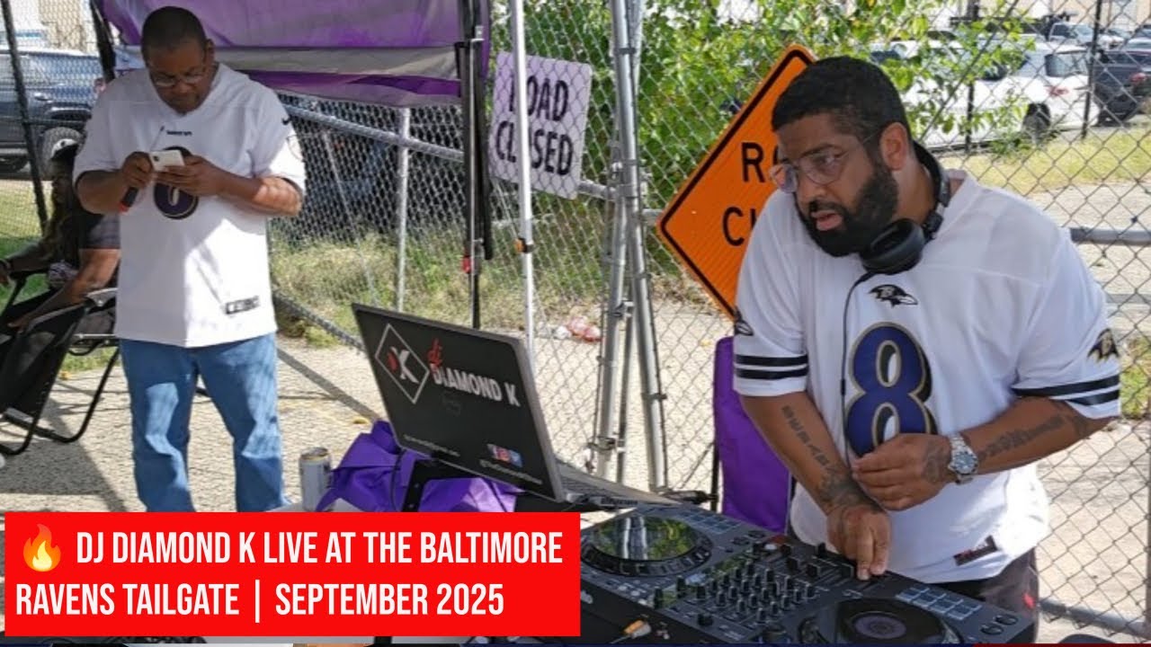 🔥 DJ Diamond K Live | Baltimore Ravens Tailgate | September 2025 | Baltimore Club Energy 💜💛