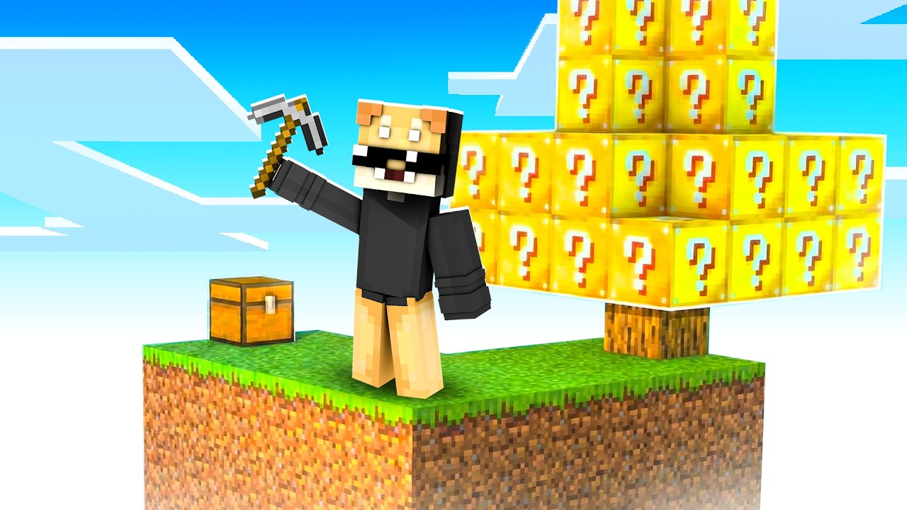 LA MIA PRIMA SKYBLOCK LUCKY BLOCK SU MINECRAFT...INIZIATA E FINITA MALE!