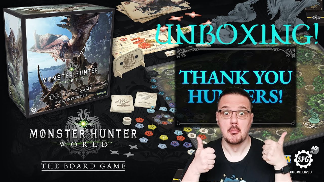 Unboxing Boardgame Monster Hunter World