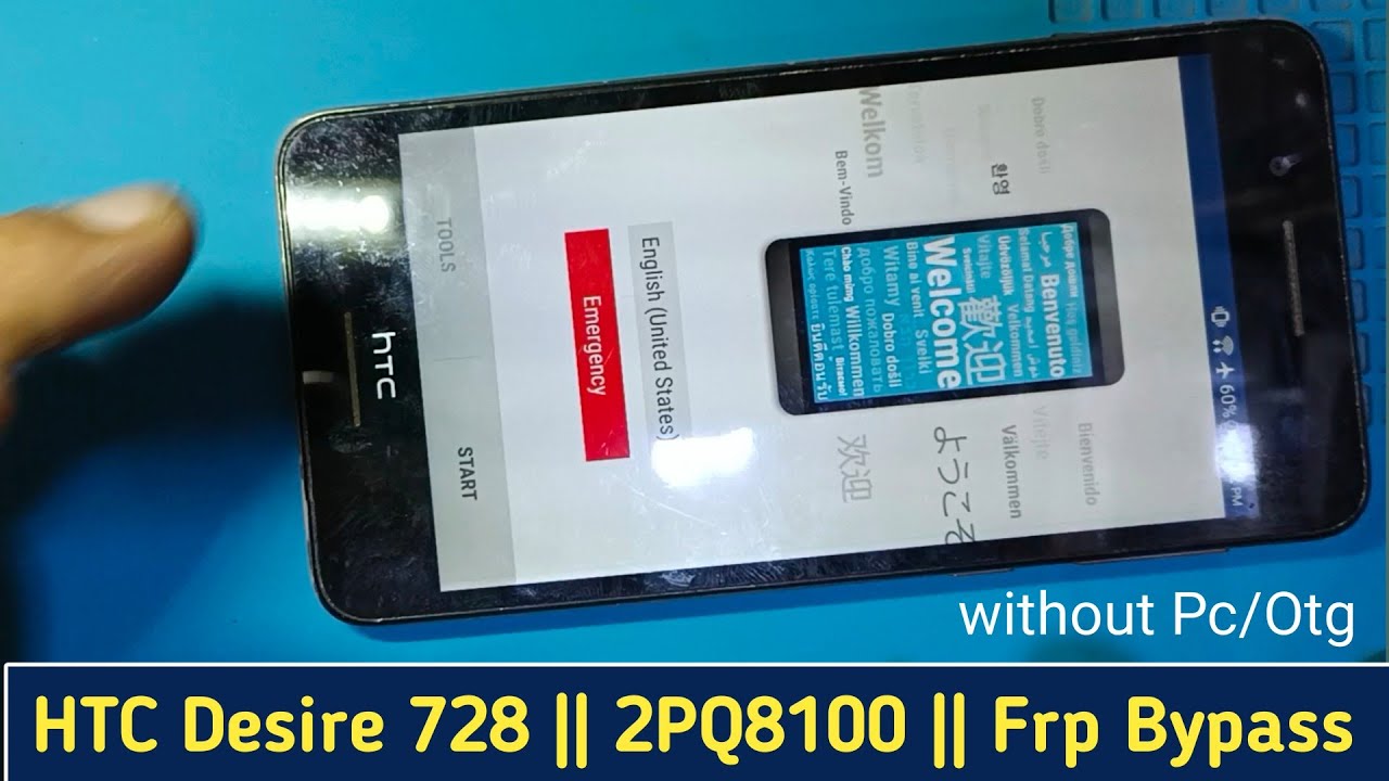 HTC Desire 728W || 2PQ8100 || FRP / GOOGLE Account Bypass without Pc/Otg 100% Working!