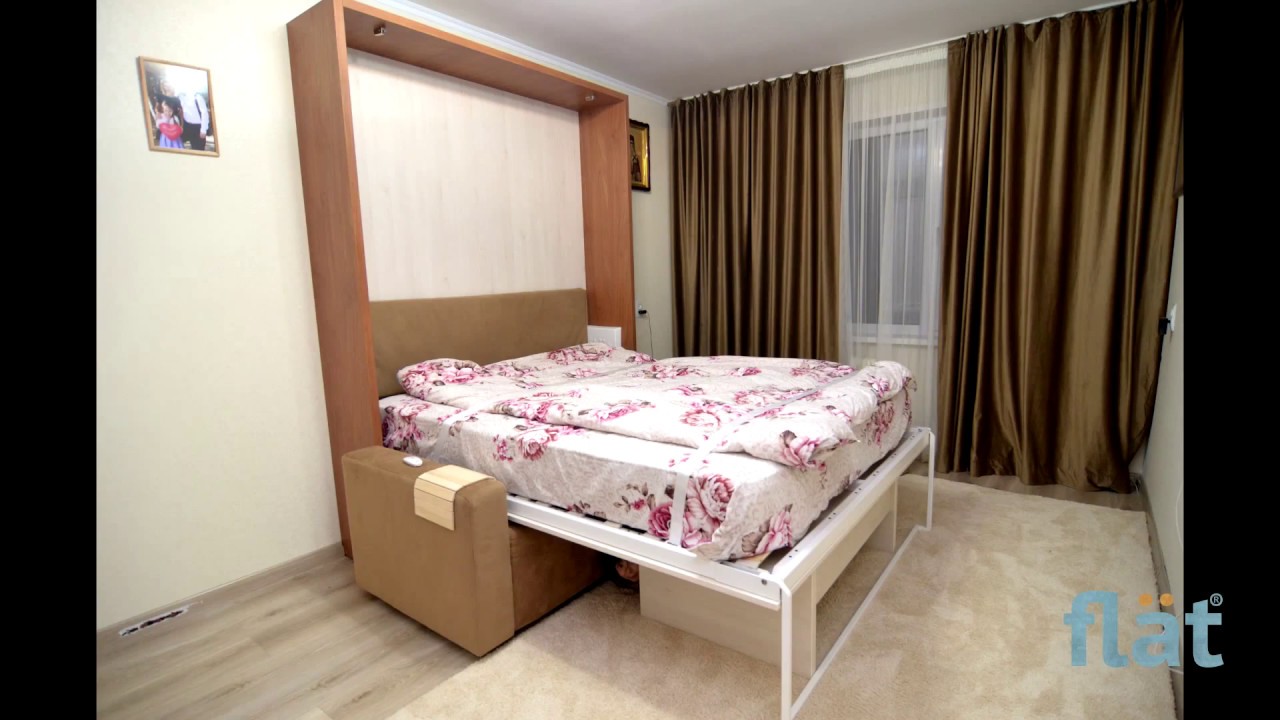 #projects FLAT - Room 2 in 1. Wall bed queen size with sofa.
