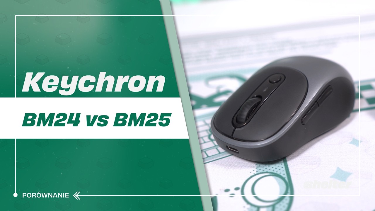 Mysz bezprzewodowa Keychron BM24 vs Keychron BM25 🖱️ | Por&oacute;wnanie