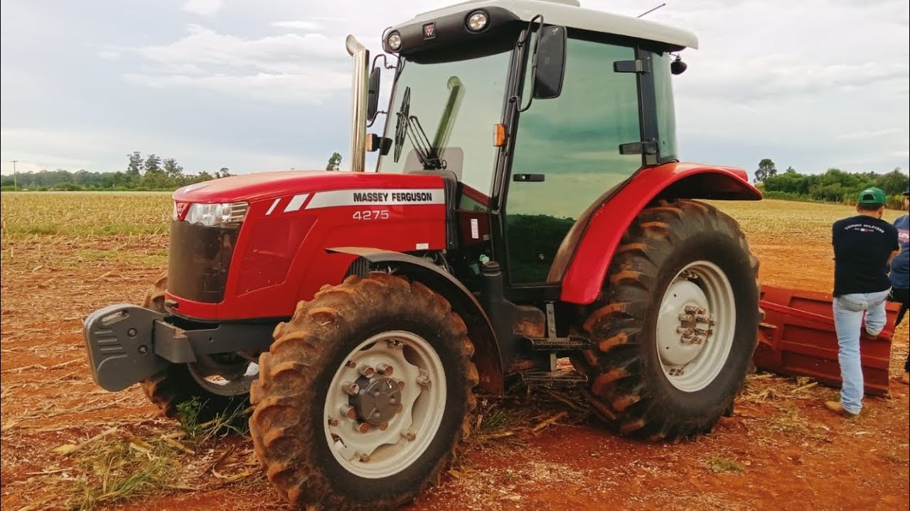MOSTRANDO O TRATOR MASSEY FERGUSON 4275 CABINADO