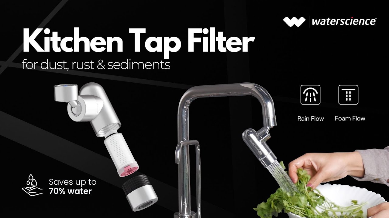 New Kitchen Tap Filter + Extender  | 2 Flow Modes | WaterScience