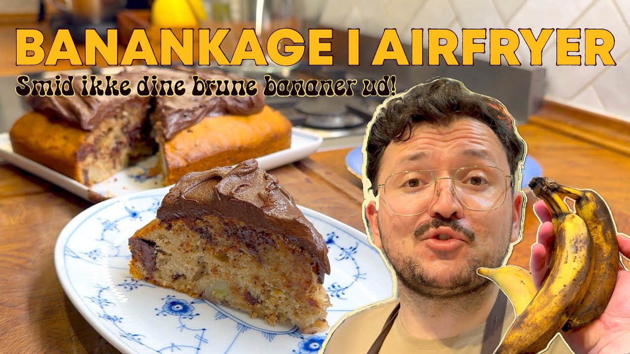 Banankage i airfryer: Smid ikke dine brune bananer ud! 🍌🍰