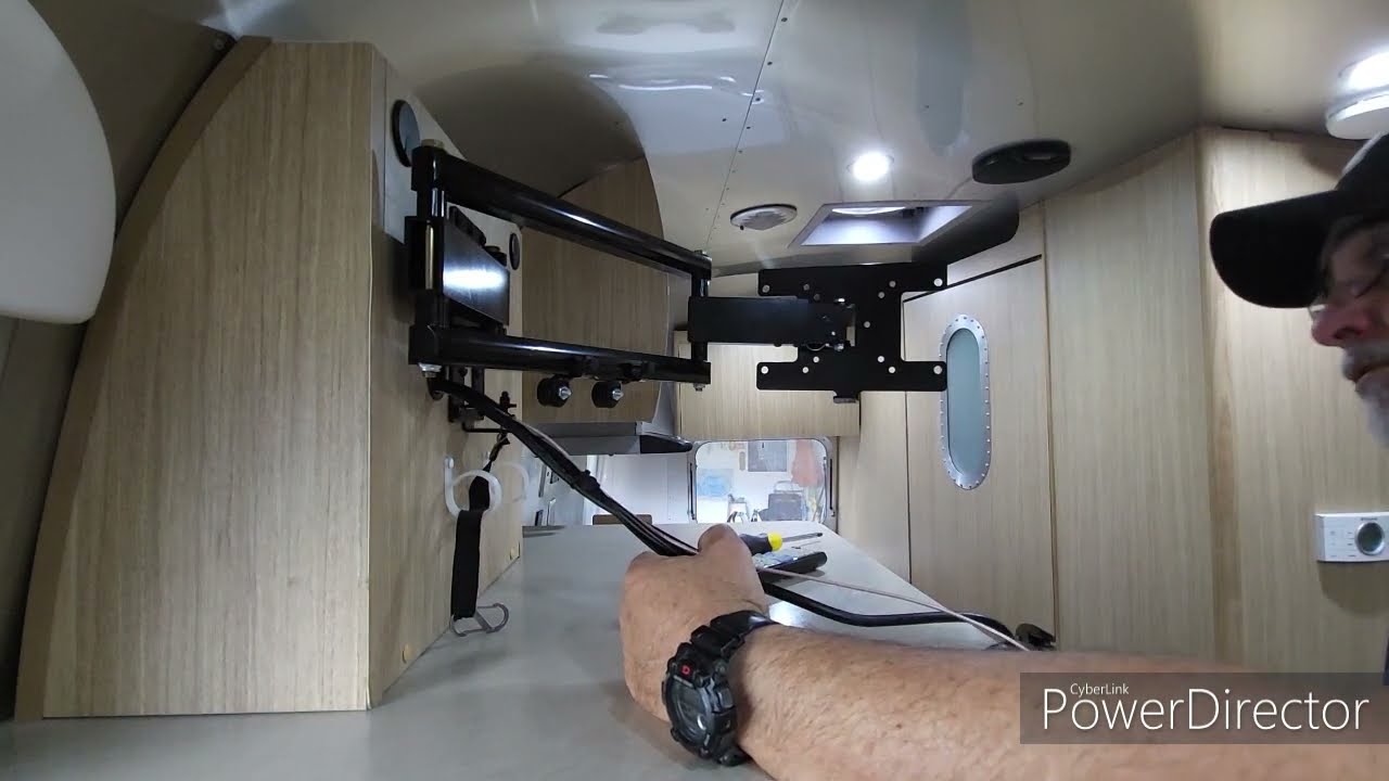 2017 20ft Flying Cloud Airstream TV Replacement