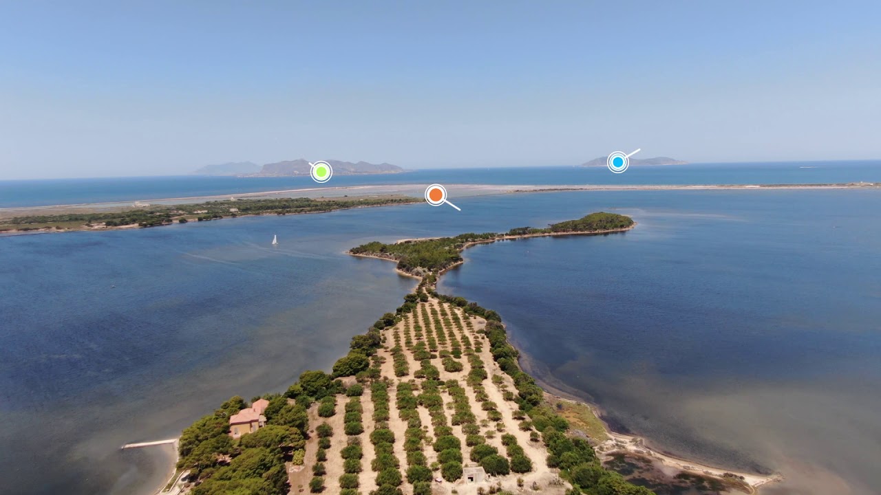 Sailing and Flying over Stagnone di Marsala, Mozia Island, Isola Longa and Santa Maria