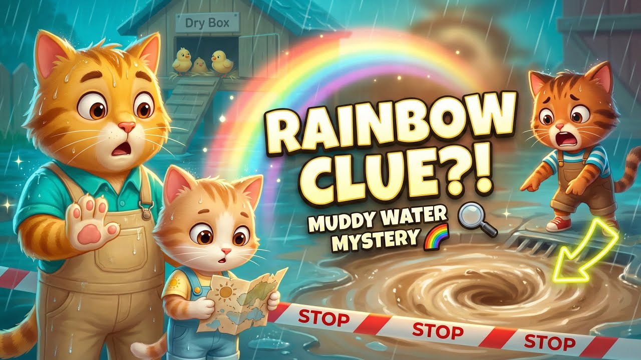 Rainbow Drain Mystery! 🌈 Chicken Coop Flood Rescue & Missing Carrot Rows! 🐥🥕