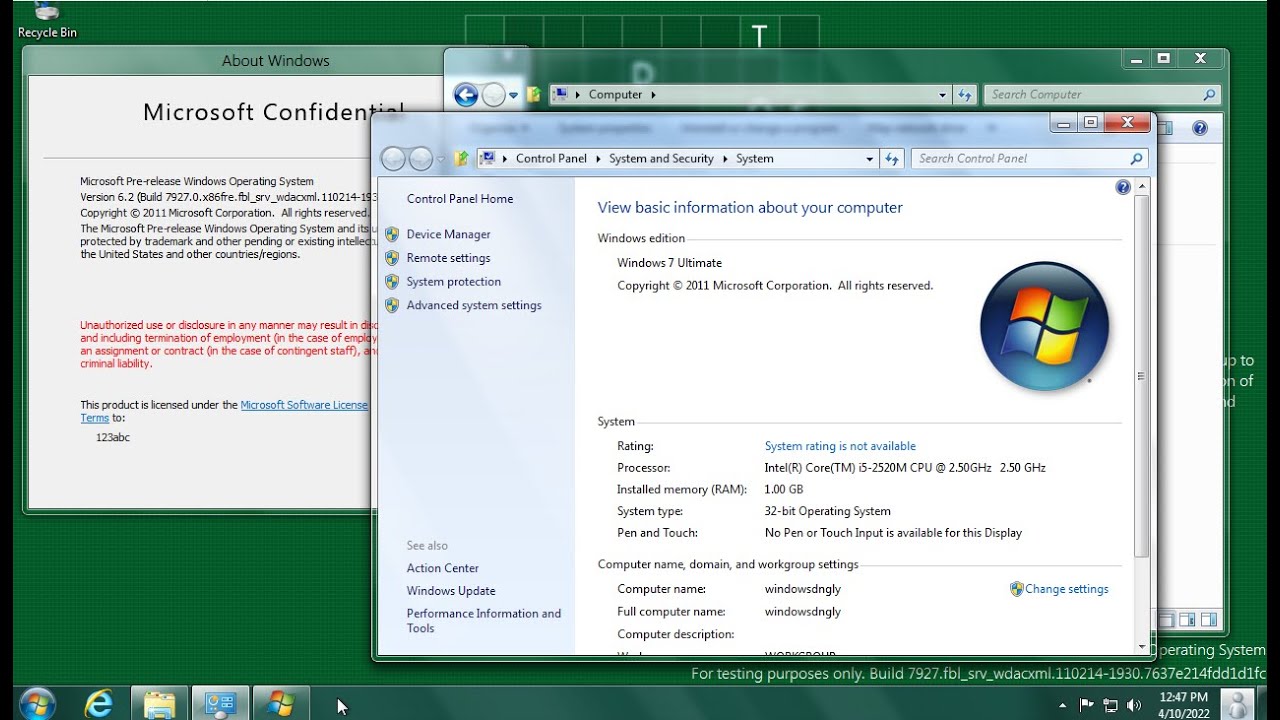 Windows 8 build 7927?