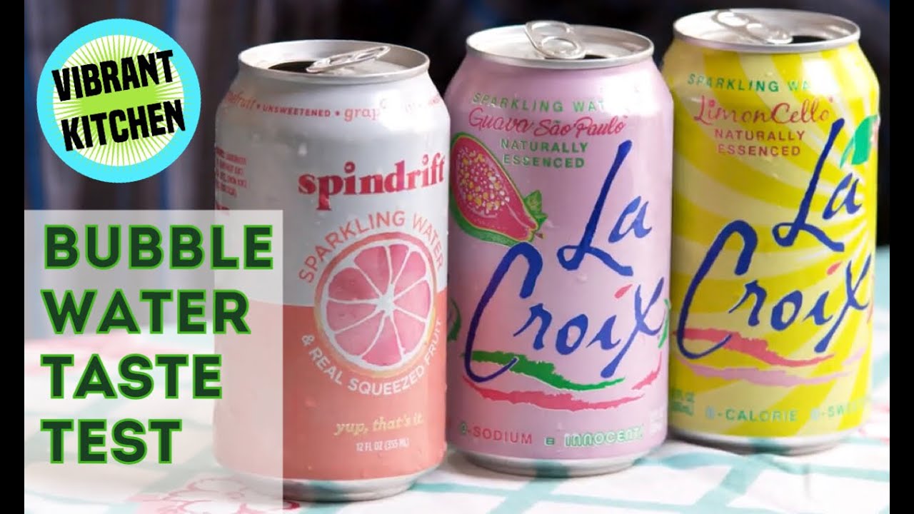 Bubble Water Taste Test - The Vibrant Kitchen with Heidi Bennett - La Croix & Spindrift