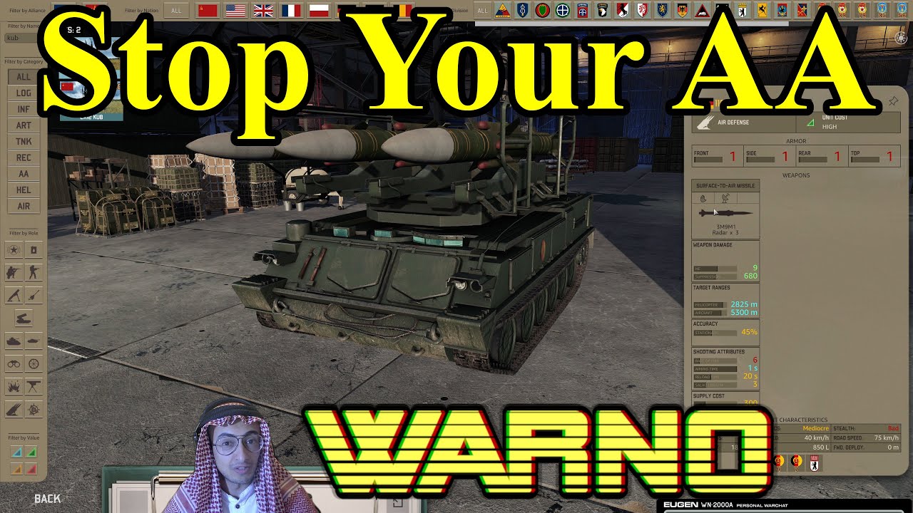 WARNO Guide: Stop Attack-Moving Your Radar AA