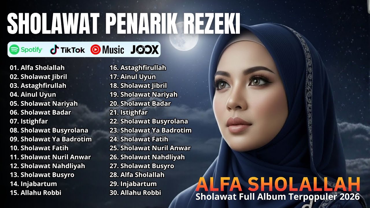 SHOLAWAT PENYEJUK HATI FULL ALBUM | Alfa Sholallah, Ainul Uyun Sholawat Jibril | Viral 2026