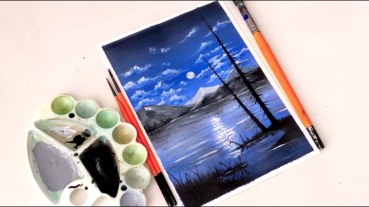 You won't believe how easy and convenient this painting is |Acrylic Painting with Just one color