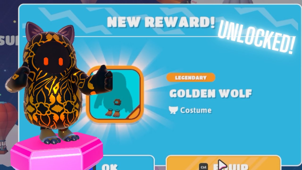 Unlocking the Golden Wolf Lower in Fall Guys!