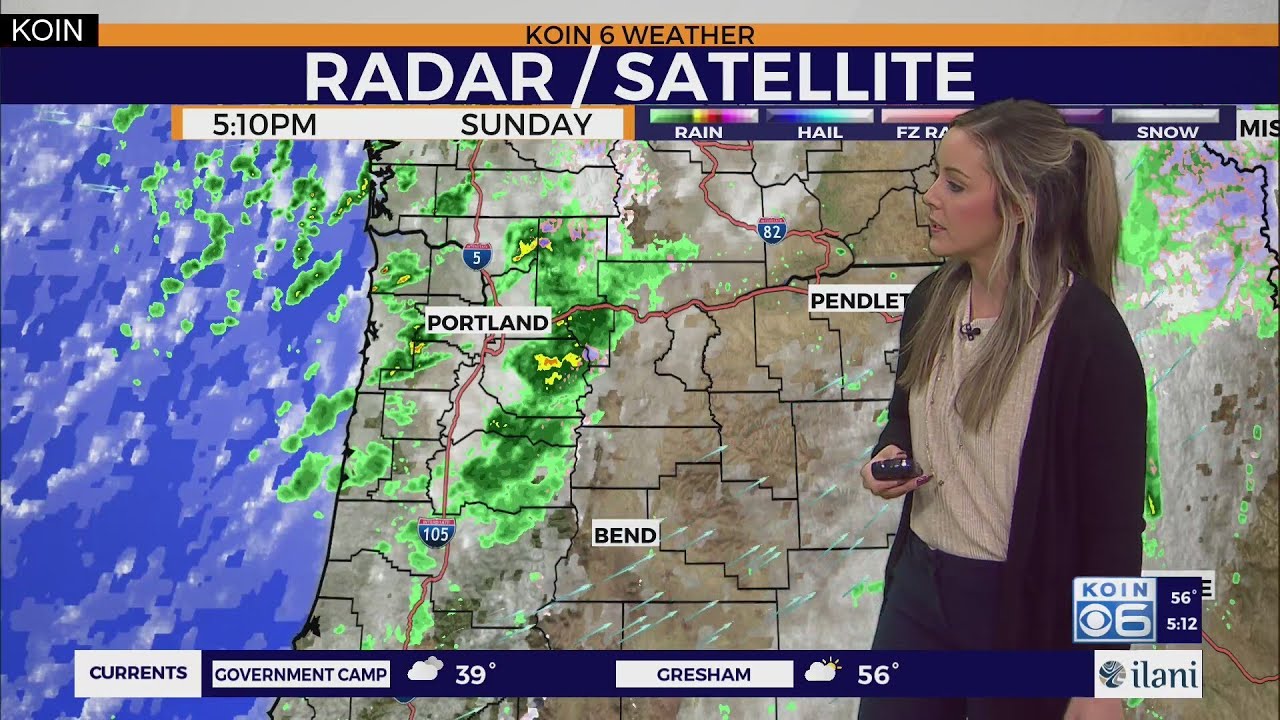 Weather forecast: Active weather continues around Portland Monday
