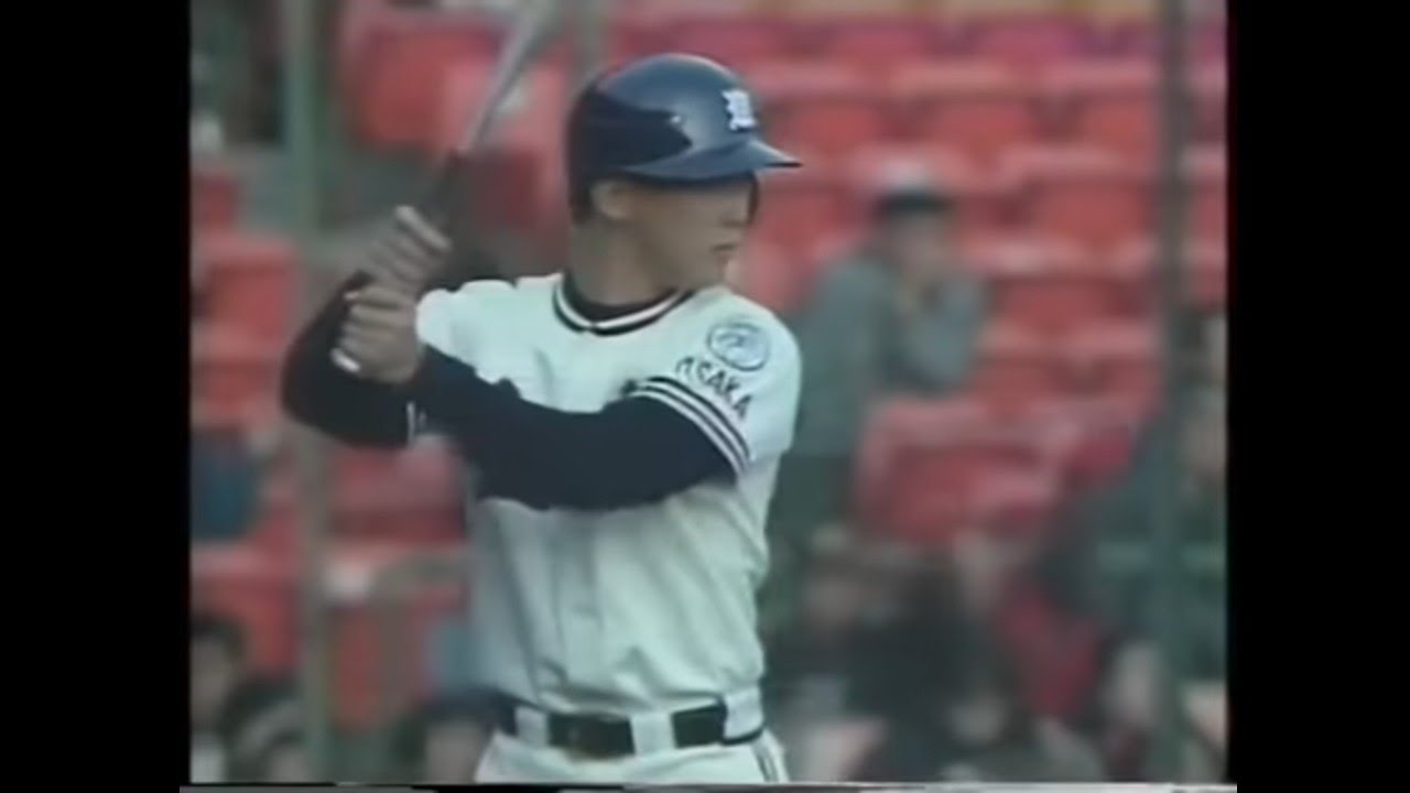 元木大介 (上宮) 1試合2本塁打　1989春 1回戦 上宮 vs 市立柏