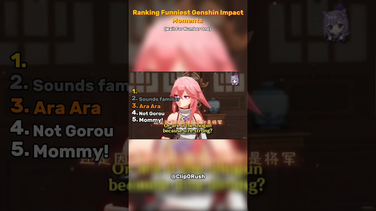 Рейтинг самых смешных моментов Genshin Impact 😂🔥