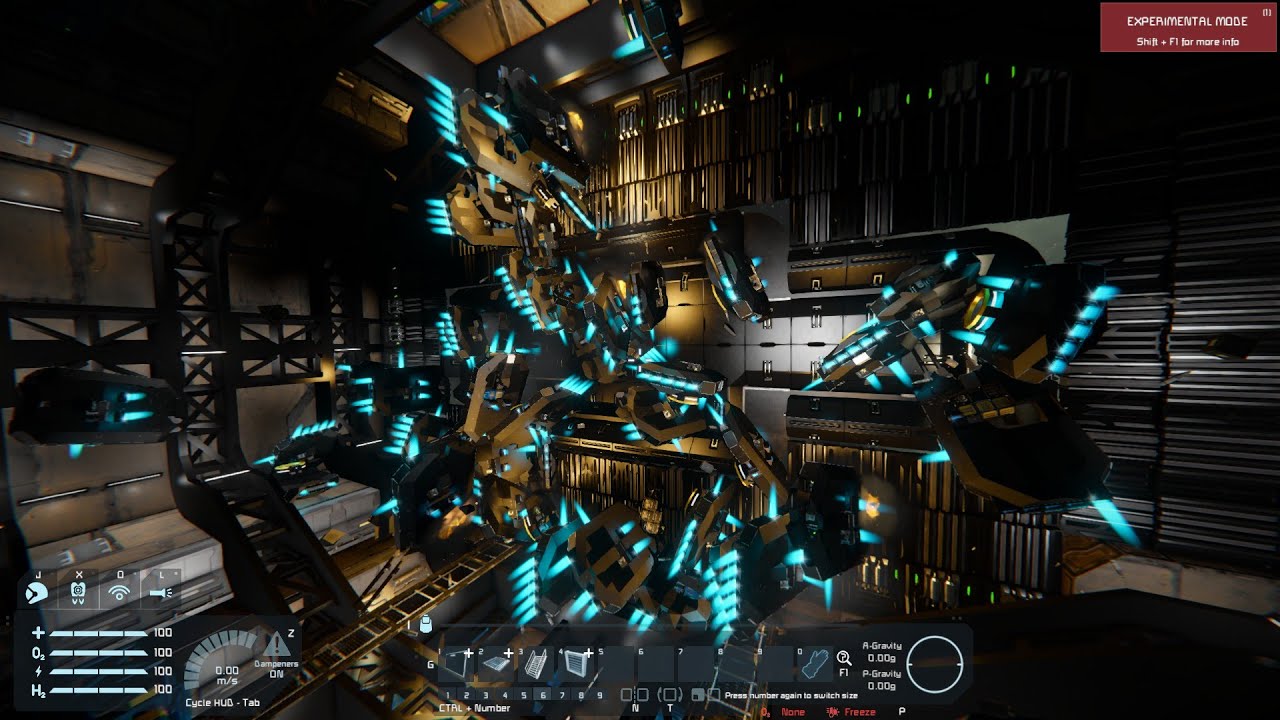 Space Engineers - Carrier with 54 Drones