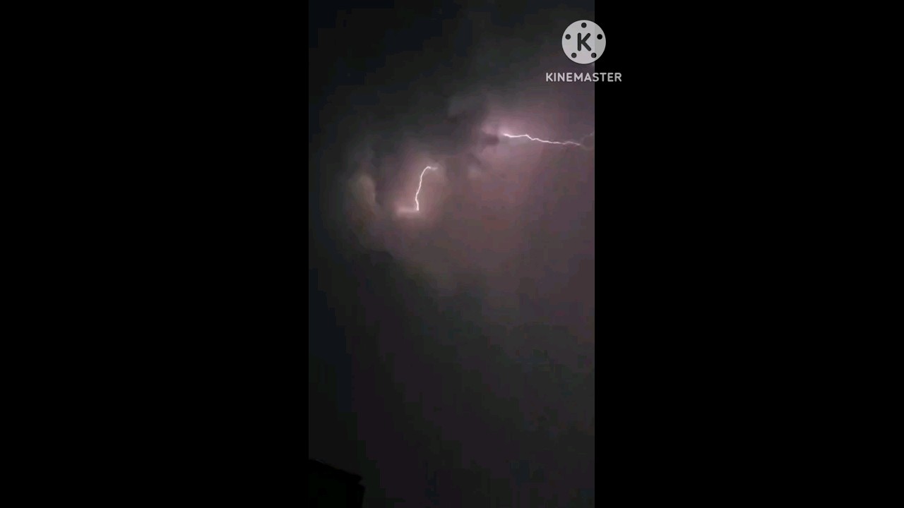 Lightning and hailstorm⛈️⚡️ #shorts #youtubeshorts #hailstorm #lightning #heavyrain