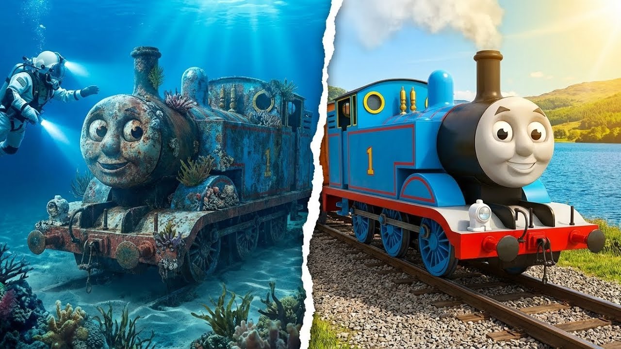 The salvage and restoration work of a Thomas the Train locomotive from the deep seabed.