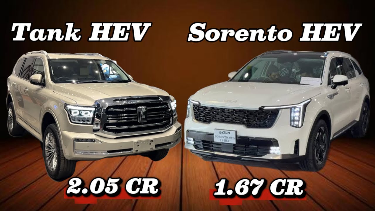 KIA Sorento HEV Vs GWM Tank 500 HEV | Detailed Comparison | 