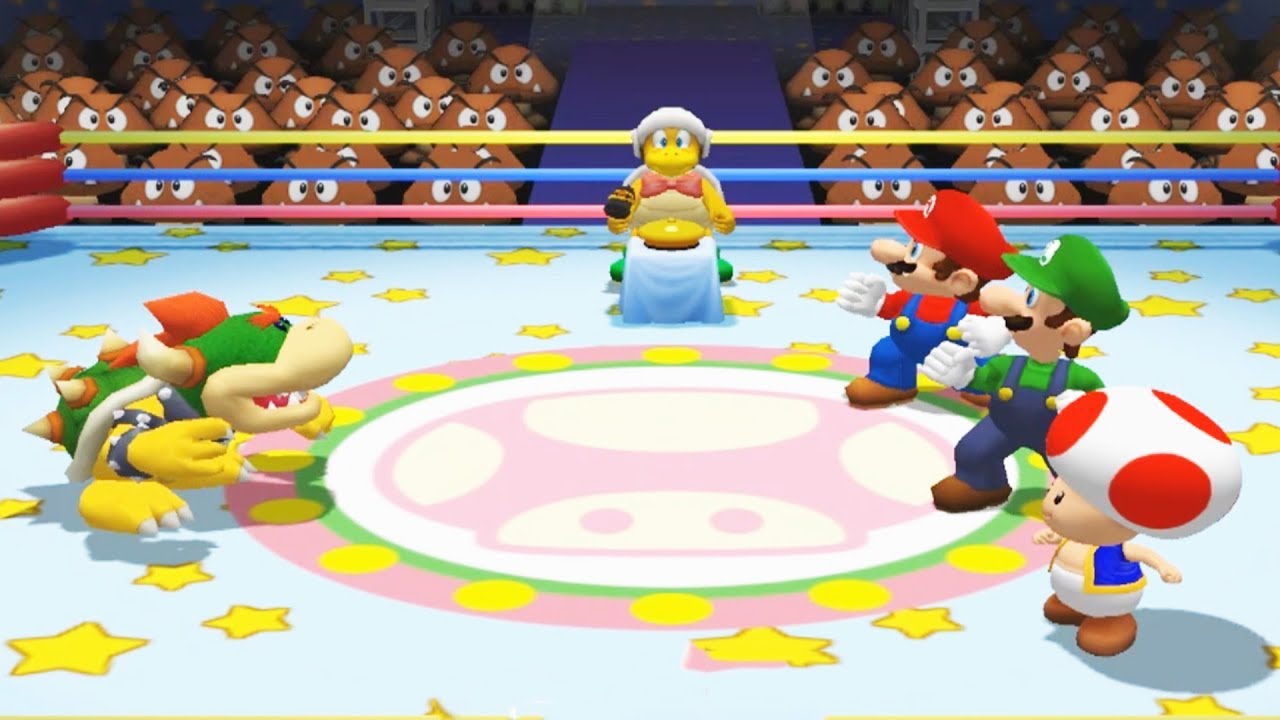 Mario Party 5 - Koopa Mario Toad Luigi - All Mini Games