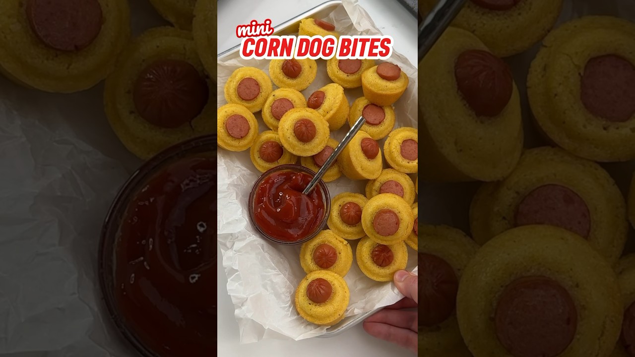 MINI CORN DOG BITES 🌭🎡 