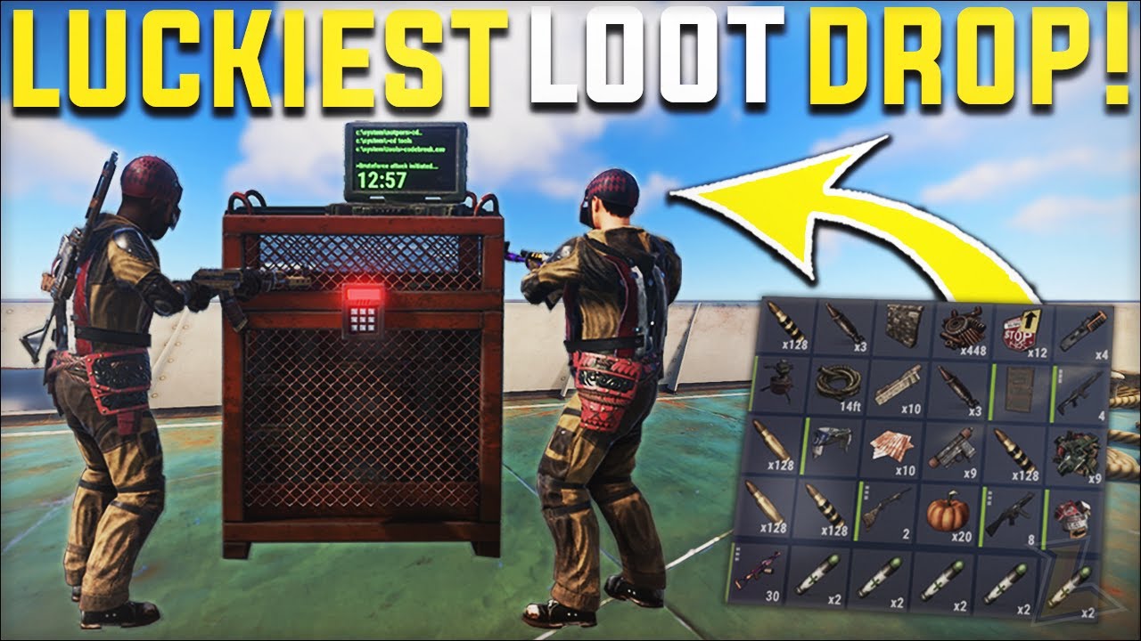 THE LUCKIEST RUST CARGO SHIP LOOT RUN GAVE US INSANE WEAPON LOOT - Rust Survival Gameplay | S19-E4