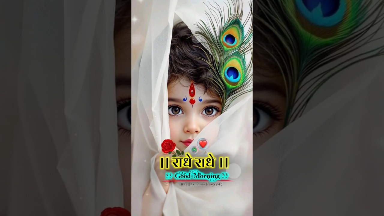 Radhe Radhe 🙏🏻 Good Morning | #radheradhe #goodmorning #shorts #ytshorts #yt #radhakrishna #song