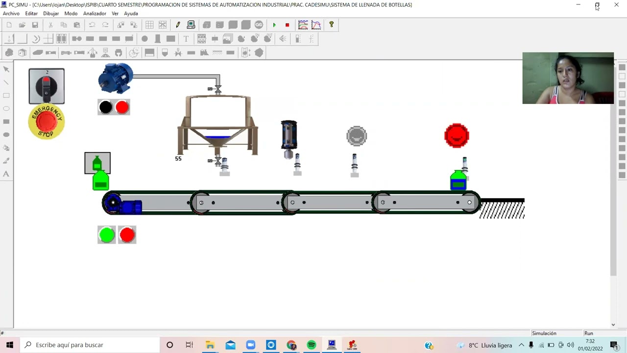 SIMULACION SISTEMA DE LLENADO DE BOTELLAS