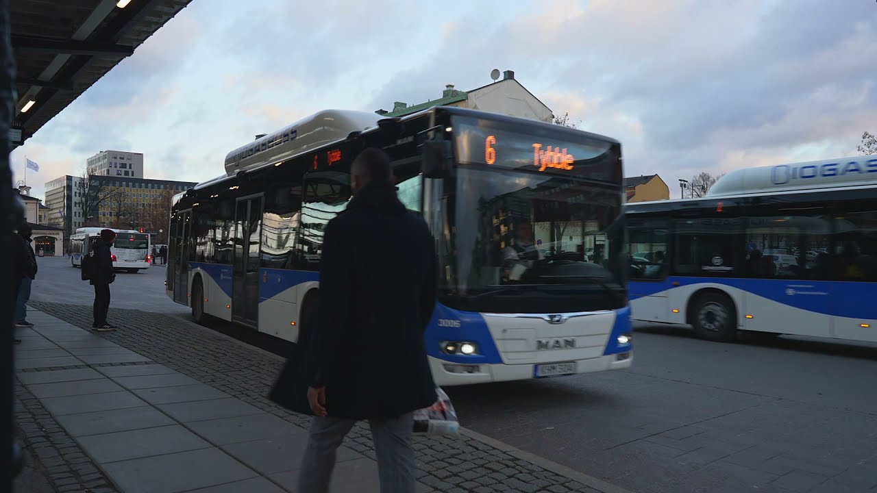 Sweden, Örebro, bus 6 ride from Resecentrum to Olof Palmes torg