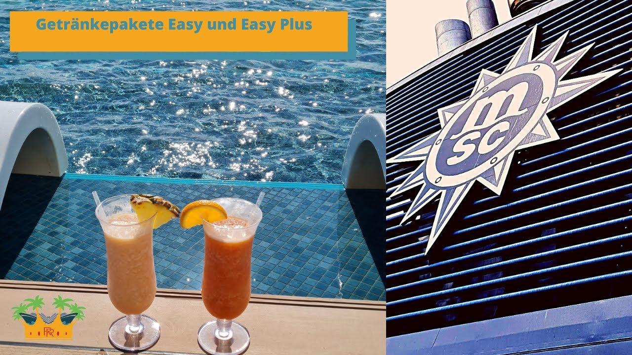 Getr&auml;nke bei MSC: Umfang, Qualit&auml;t und n&uuml;tzliche Infos