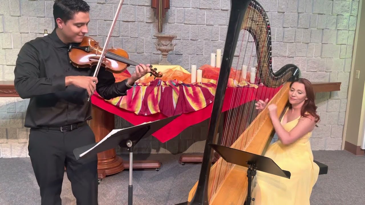 John Legend - All of Me (violin and harp cover)