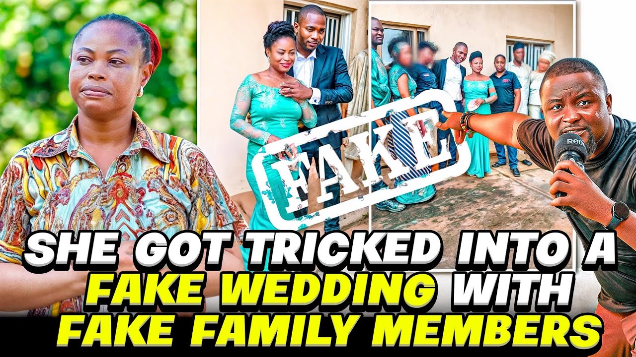 She married a fake man who planned a fake wedding with fake relatives