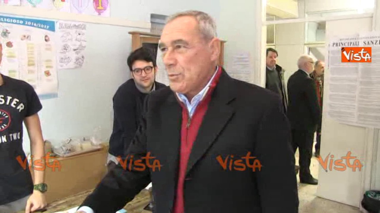 Grasso vota per il referendum Costituzionale 2016