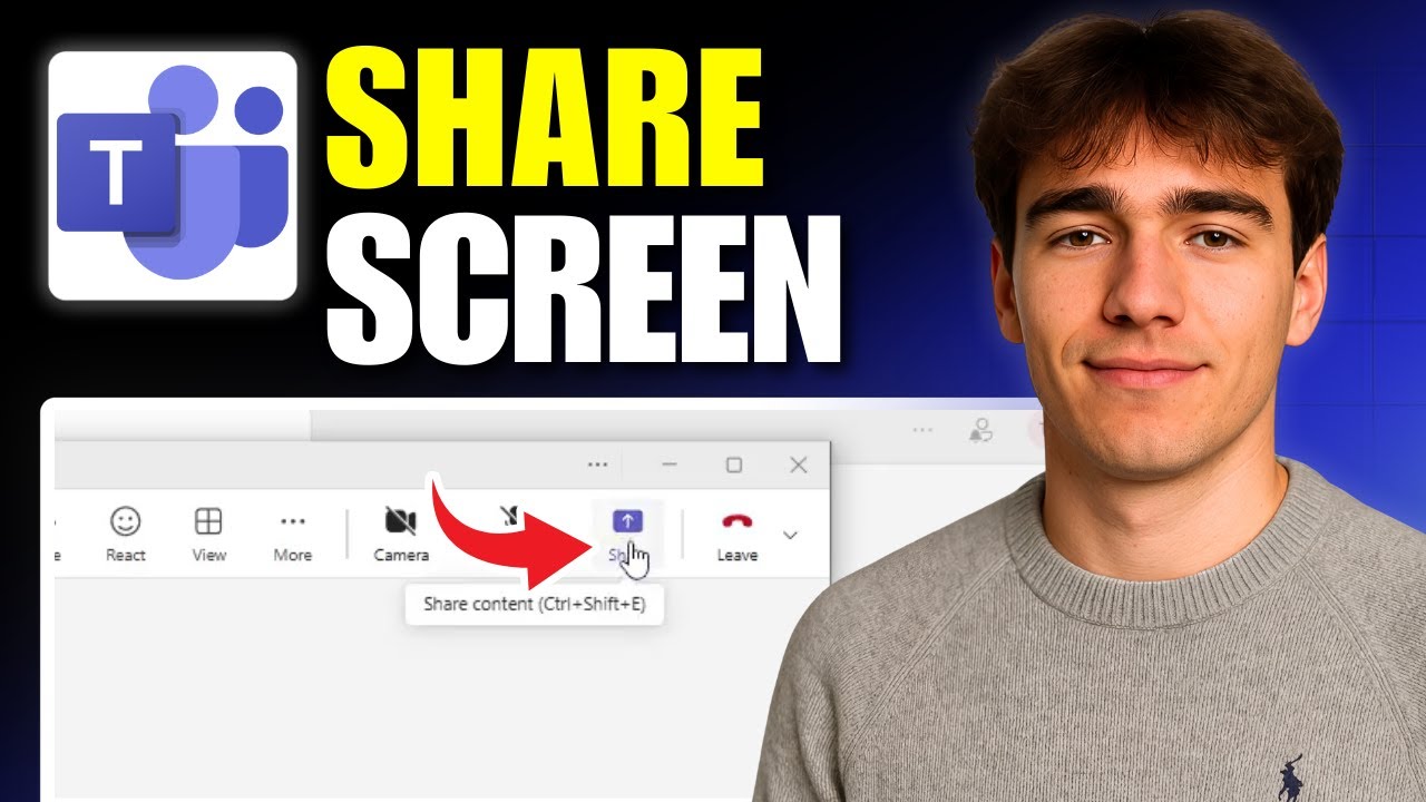 How To Share Screen In Microsoft Teams Meeting (Tutorial 2026)