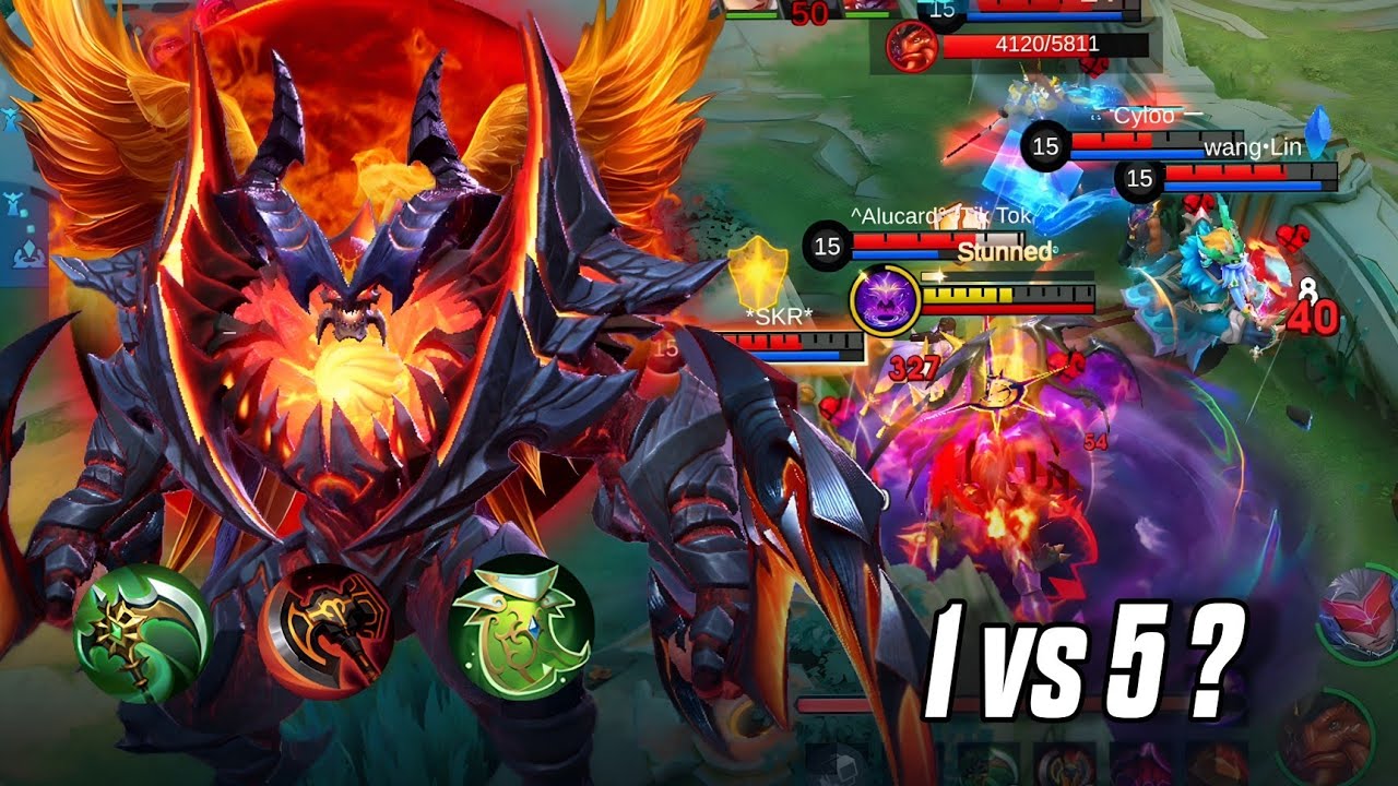 Thamuz in 1 vs 5 situation win or maaf ! | Laphoi official | Moba Legends 5v5 