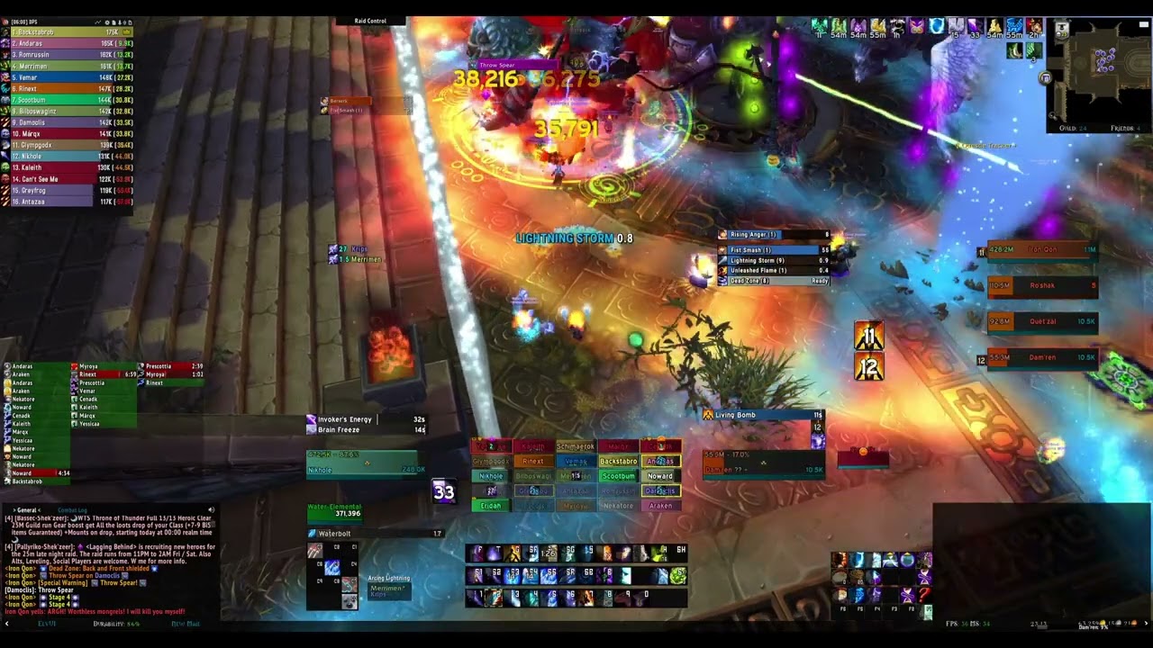 Iron Qon 25 man Heroic Frost Mage The Throne Of Thunder