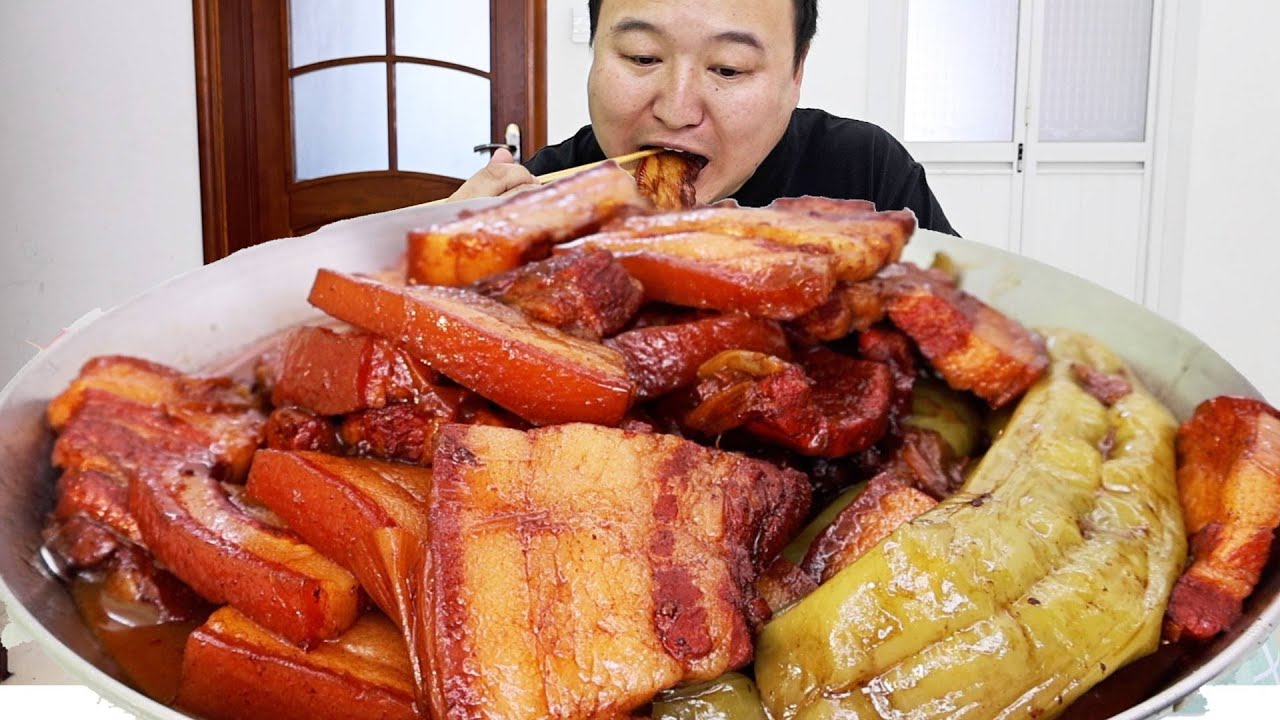 好久没吃五花肉了，来一顿美味的把子肉，肥而不腻，香气四溢【cram阿强】