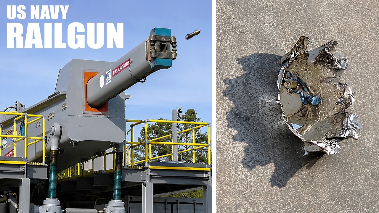 US Navy Electromagnetic Railgun Cannon - Their Most Powerful Cannon