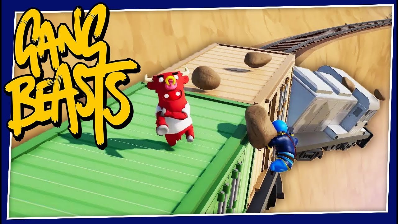 Gang Beasts - #234 - TRAIN CRASH! (New Update!!)